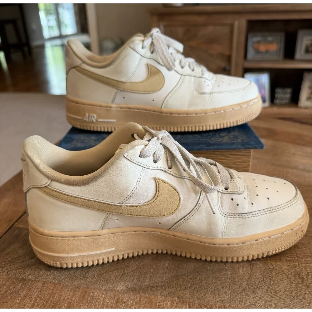 Nike Air Force 1 ’07 Sail Sesame FZ3597-133 Womens 7.5 Beige Cream